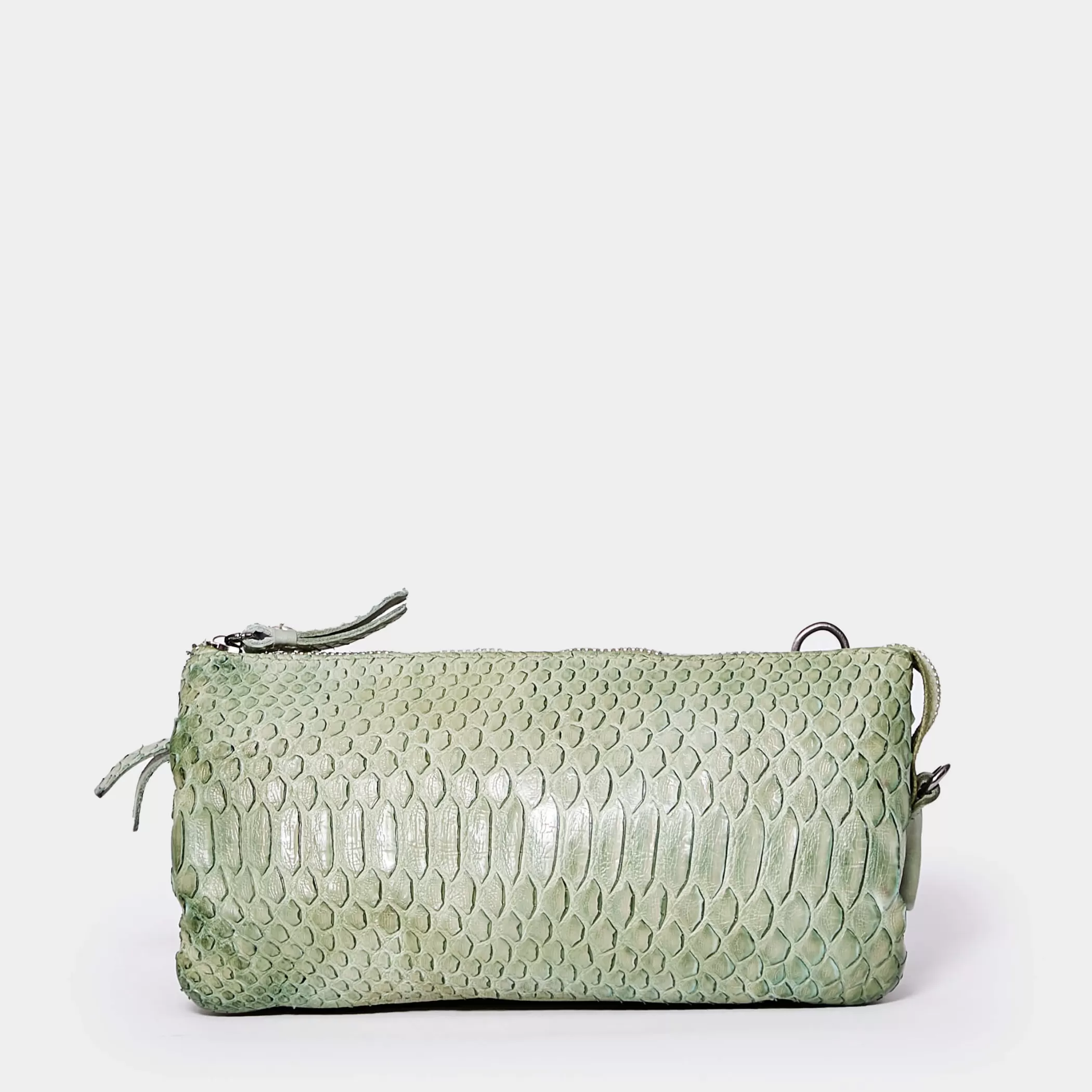 Reptile's House Bags>Astrid-Clutch Green