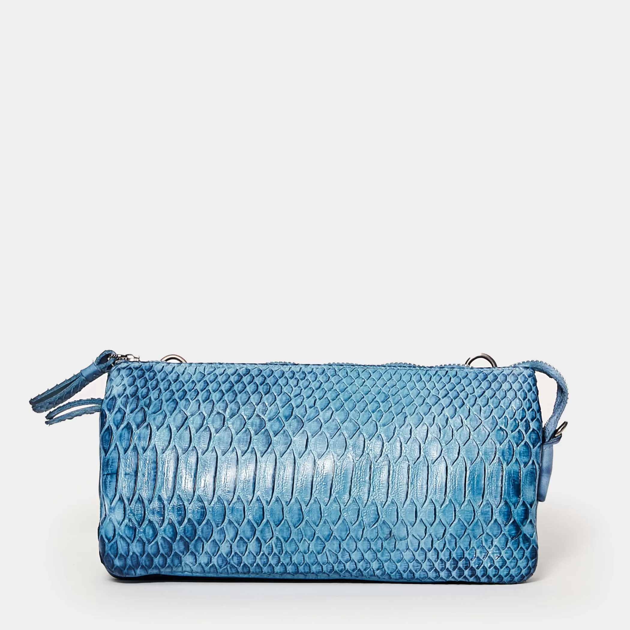 Reptile's House Bags>Astrid-Turquoise Clutch