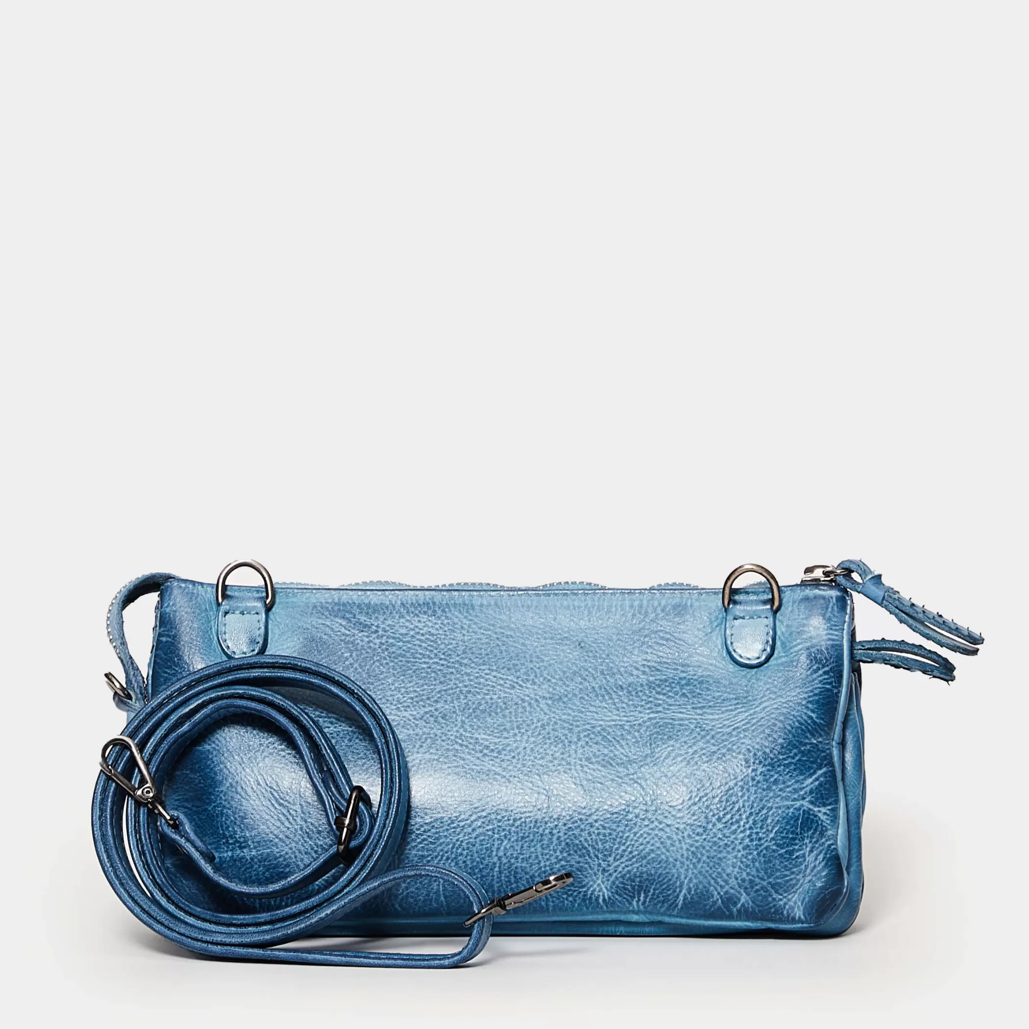 Reptile's House Bags>Astrid-Turquoise Clutch
