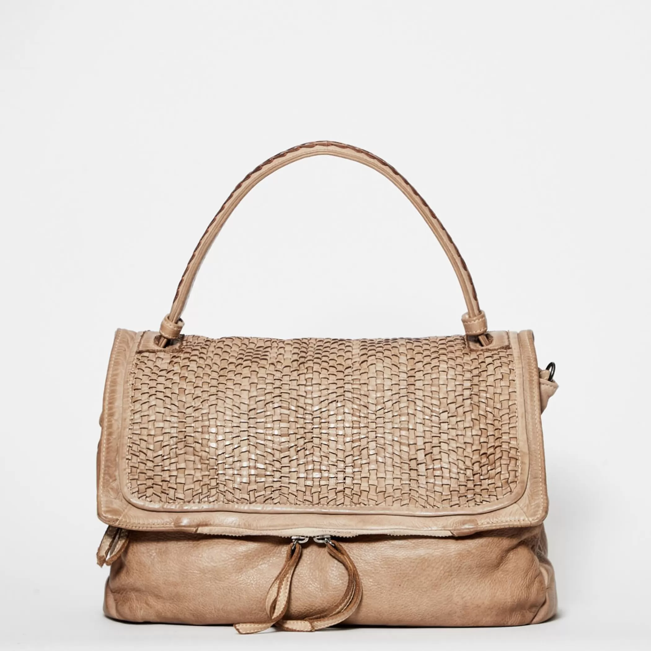 Reptile's House Bags>Basket-Walnut Handbag