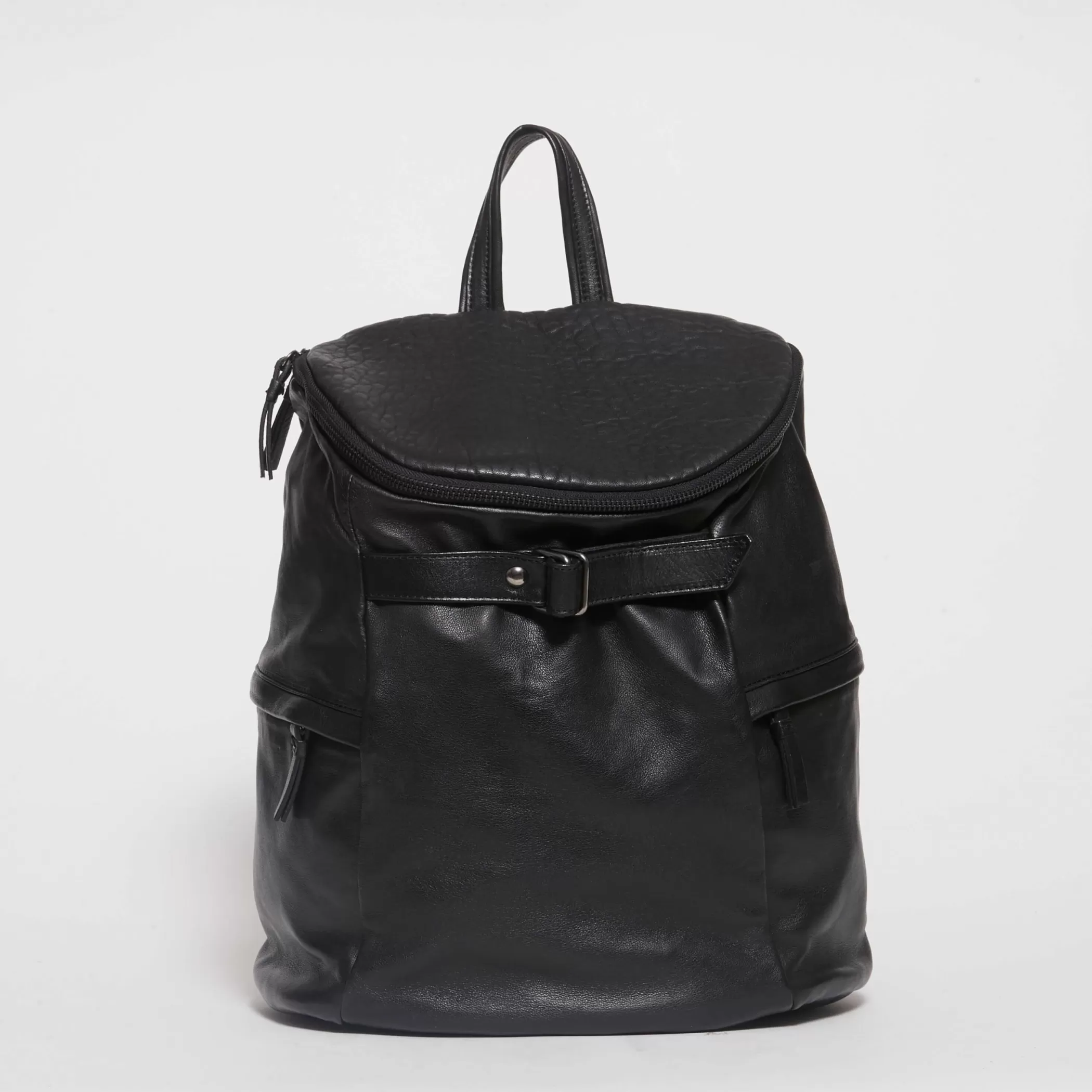 Reptile's House Bags>Boston Backpack-Black