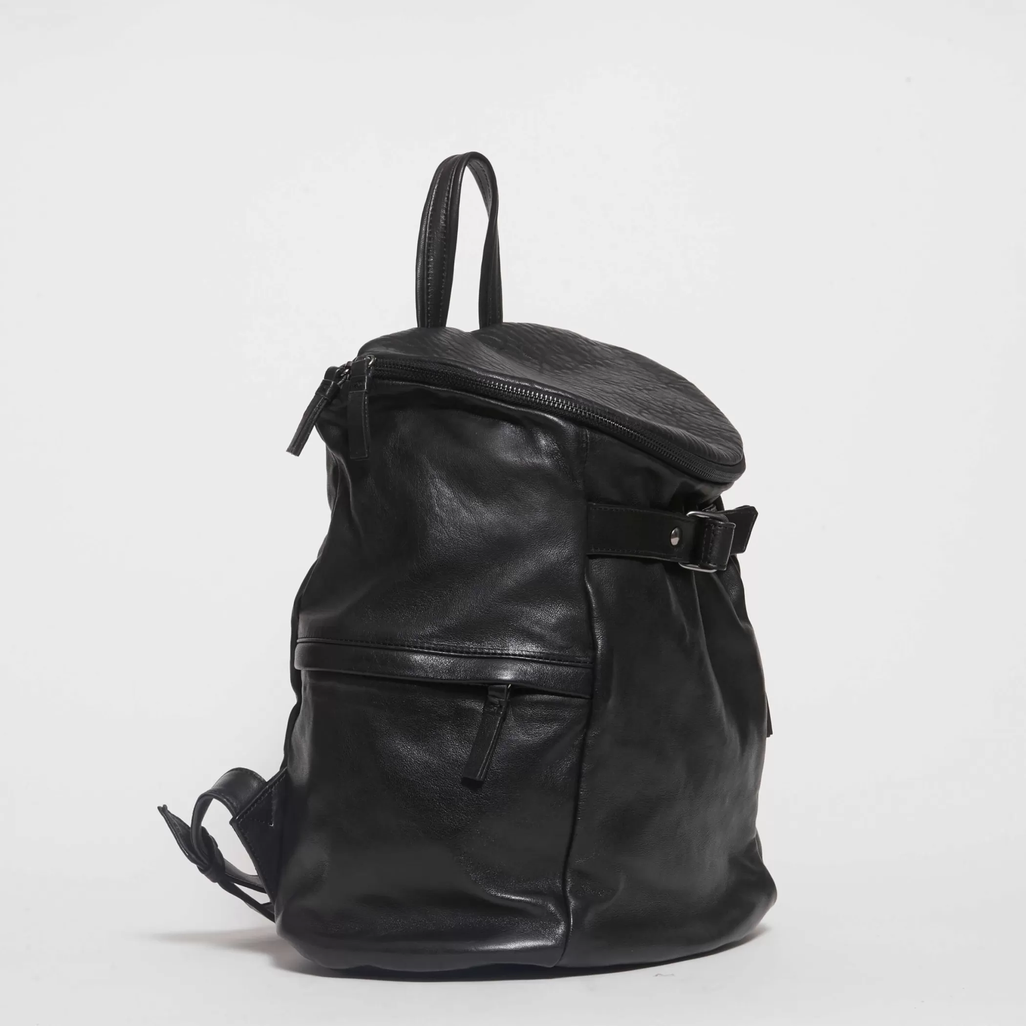 Reptile's House Bags>Boston Backpack-Black
