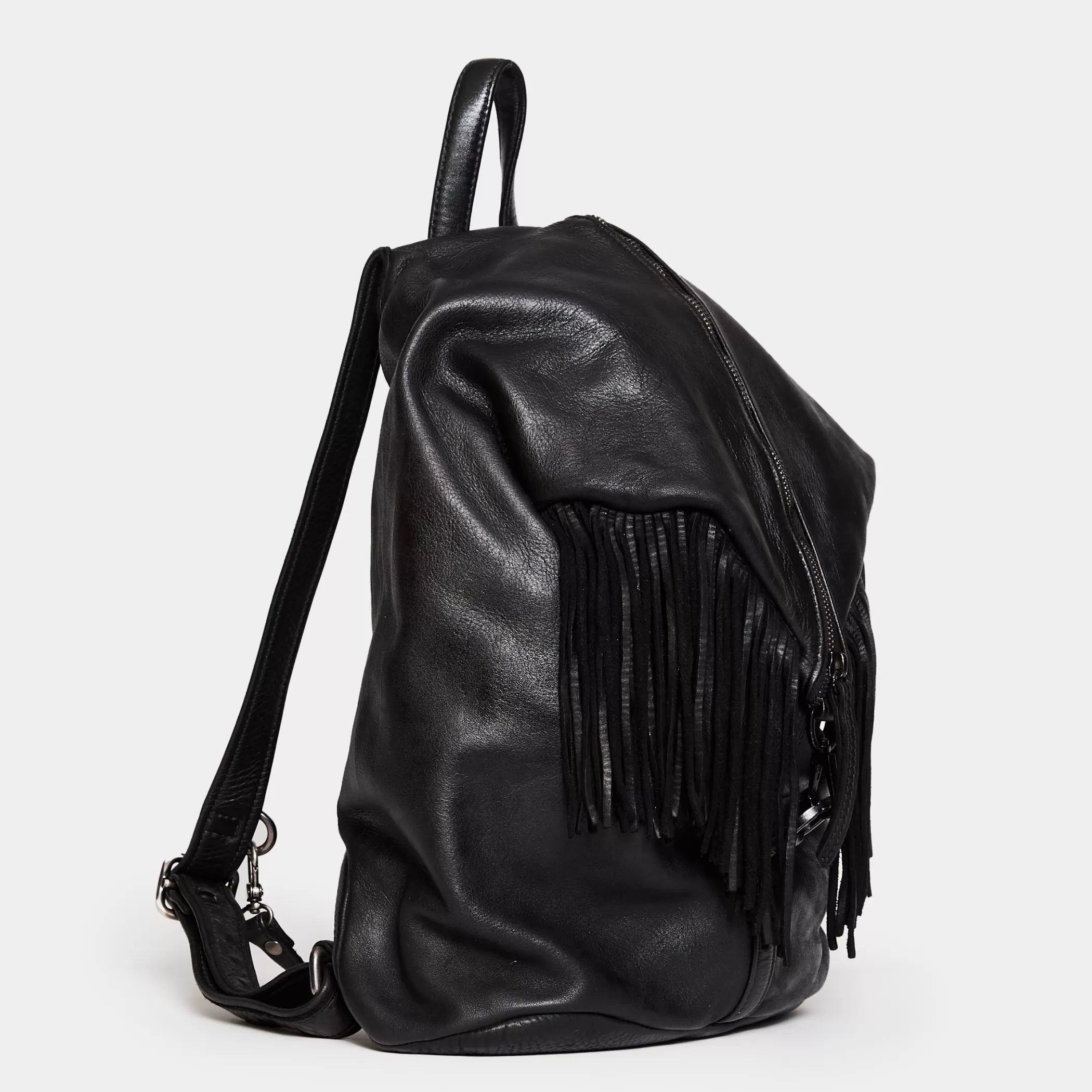 Reptile's House Bags>Camille-Backpack Black
