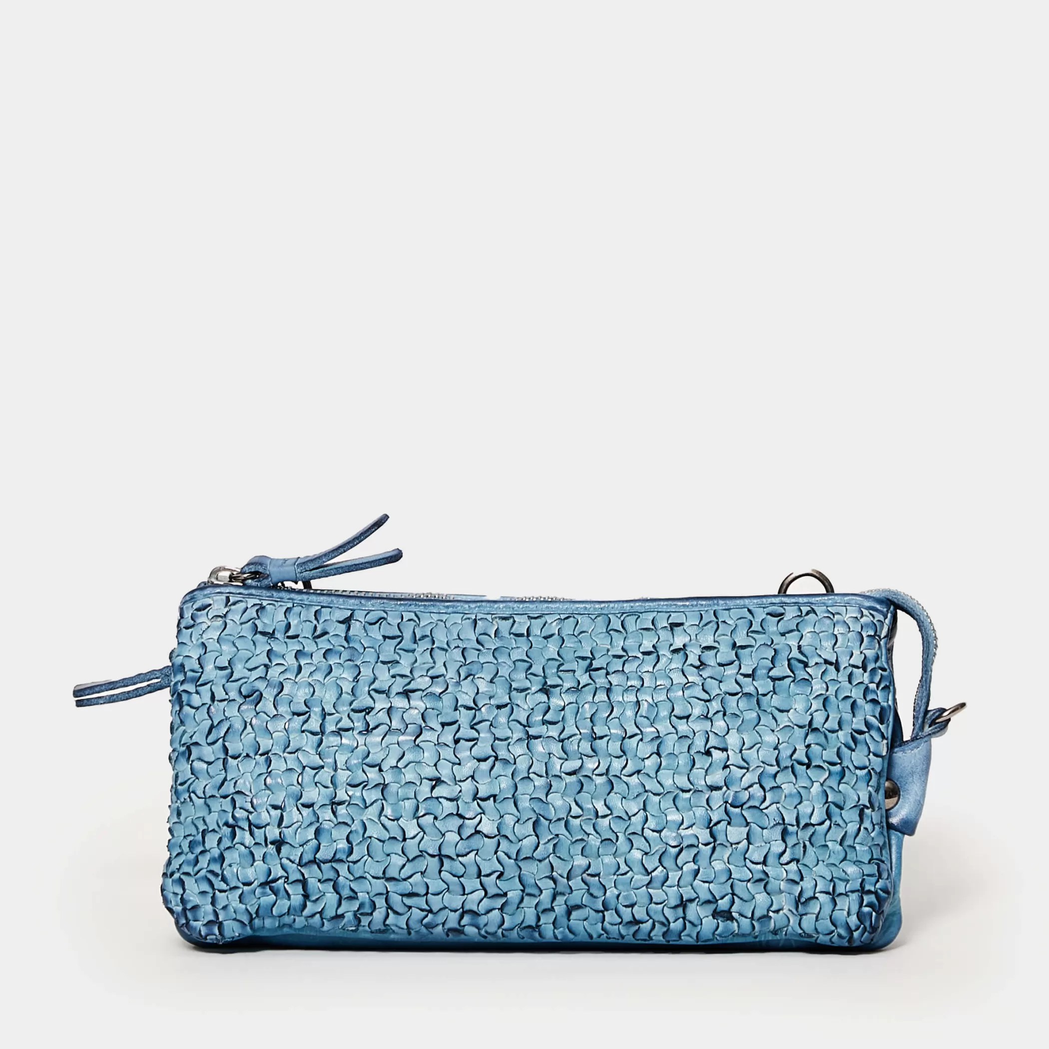 Reptile's House Bags>Groove-Turquoise Clutch