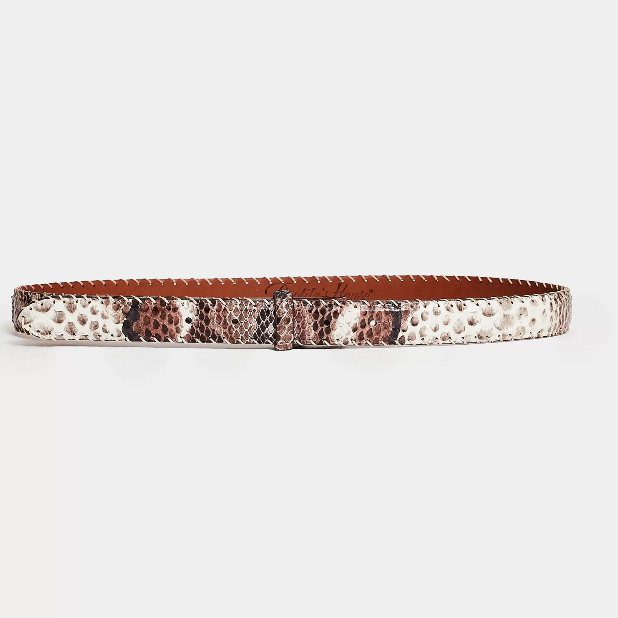 Reptile's House Belts>Jacey-Python Belt Corda Dark