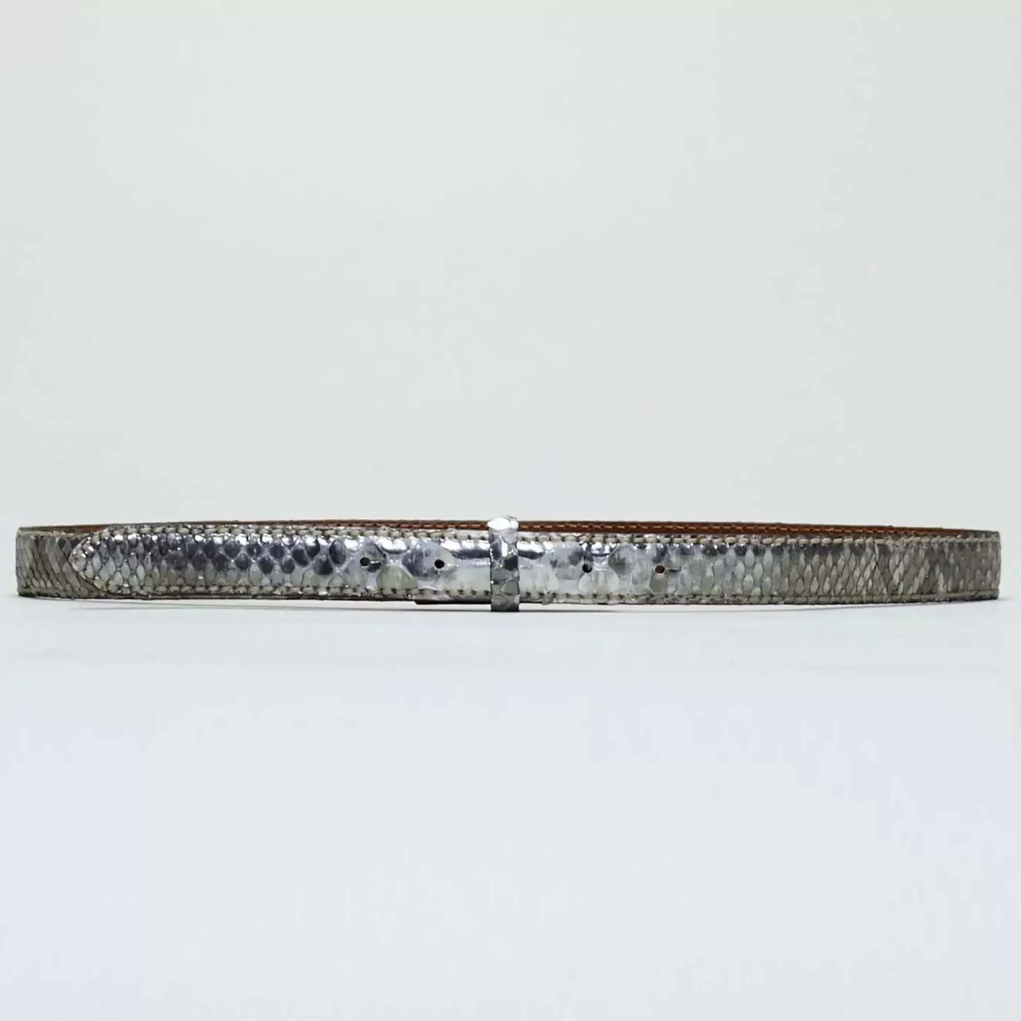 Reptile's House Belts>Katrina-Python Belt Silver