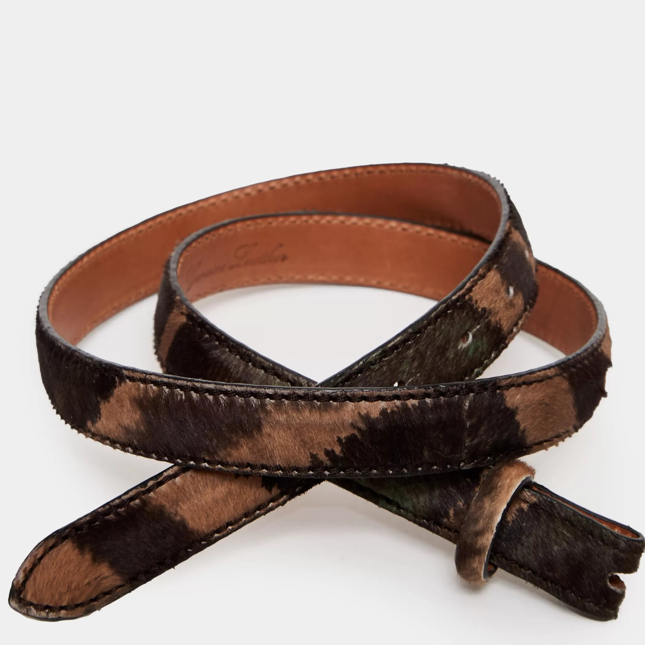 Reptile's House Belts>Kiersten-Calf Hair Belt