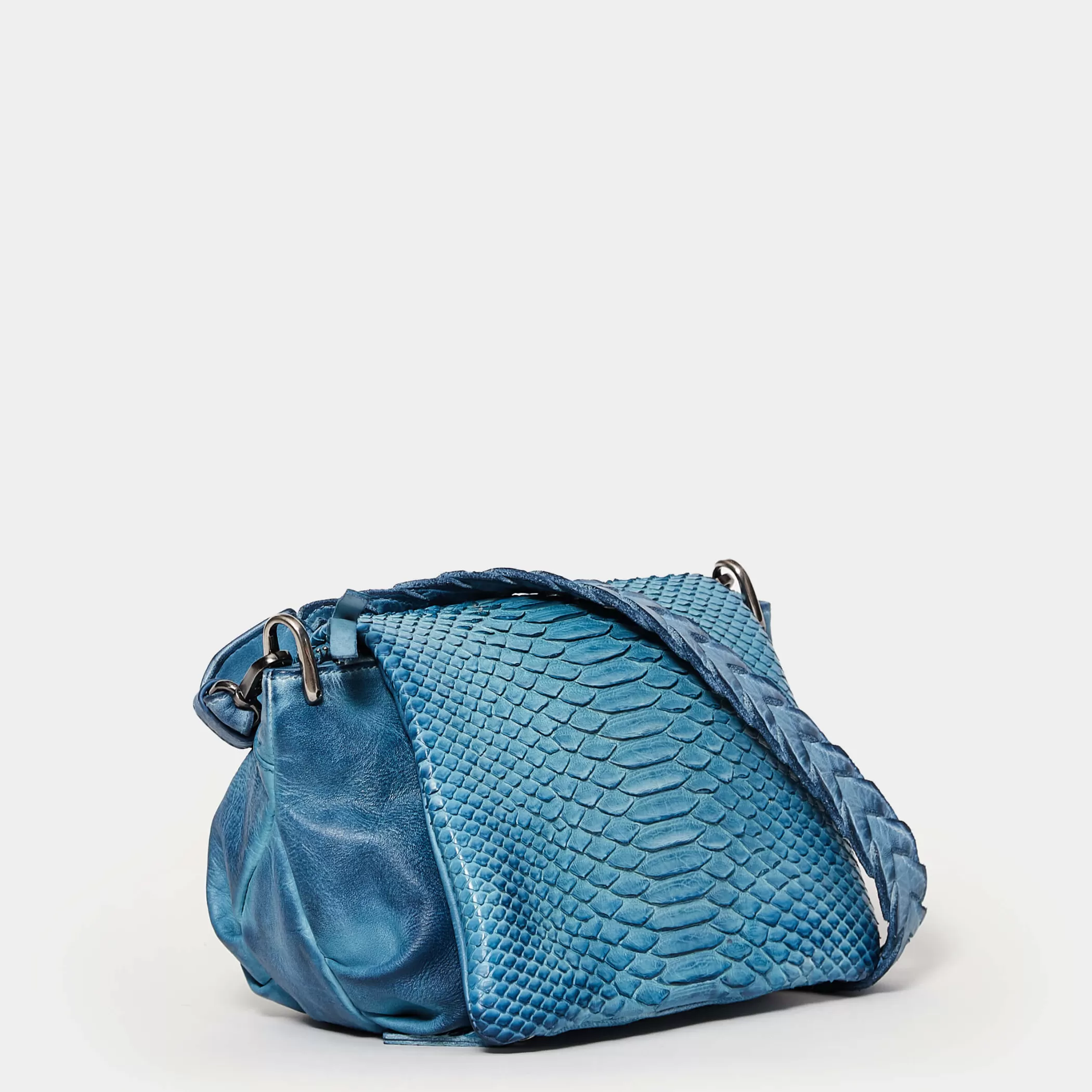 Reptile's House Bags>Kiki-Turquoise Clutch