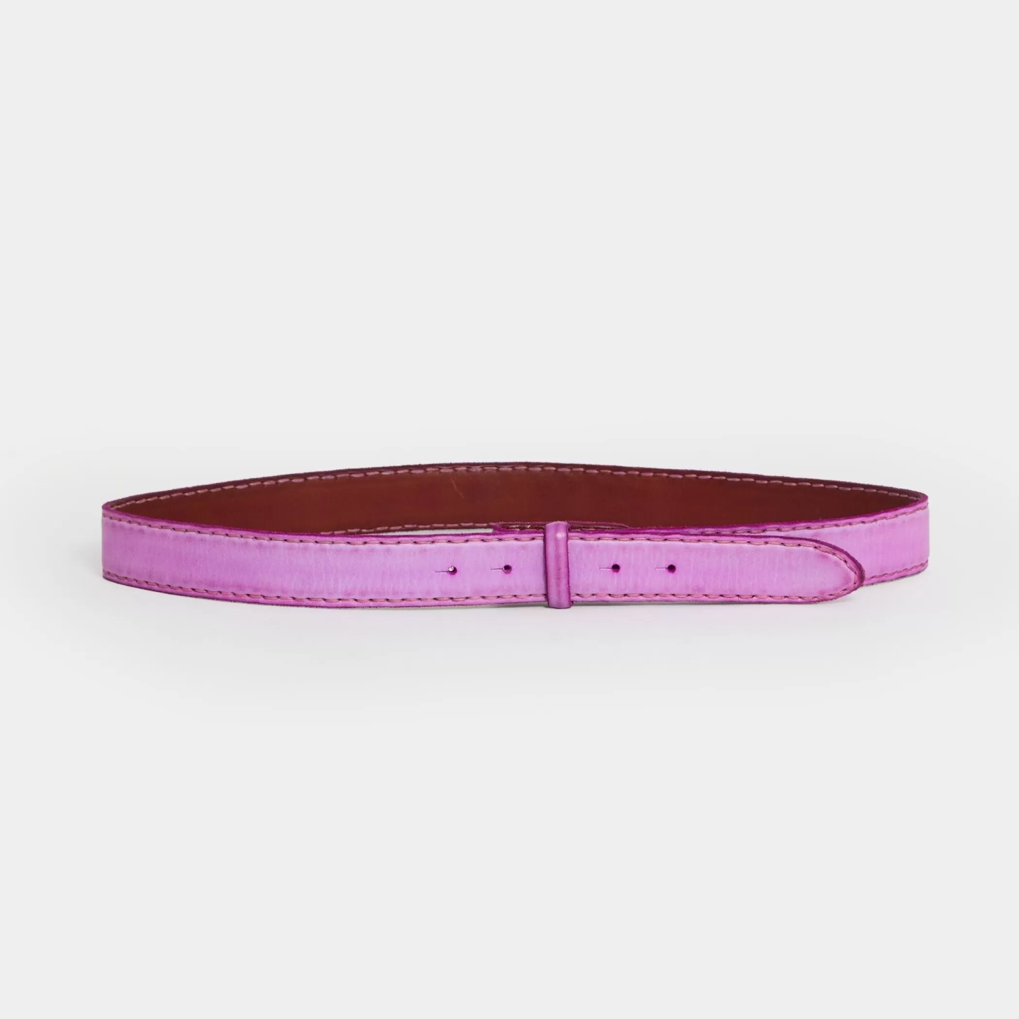 Reptile's House Belts>Madeira-Leather Belt Purple