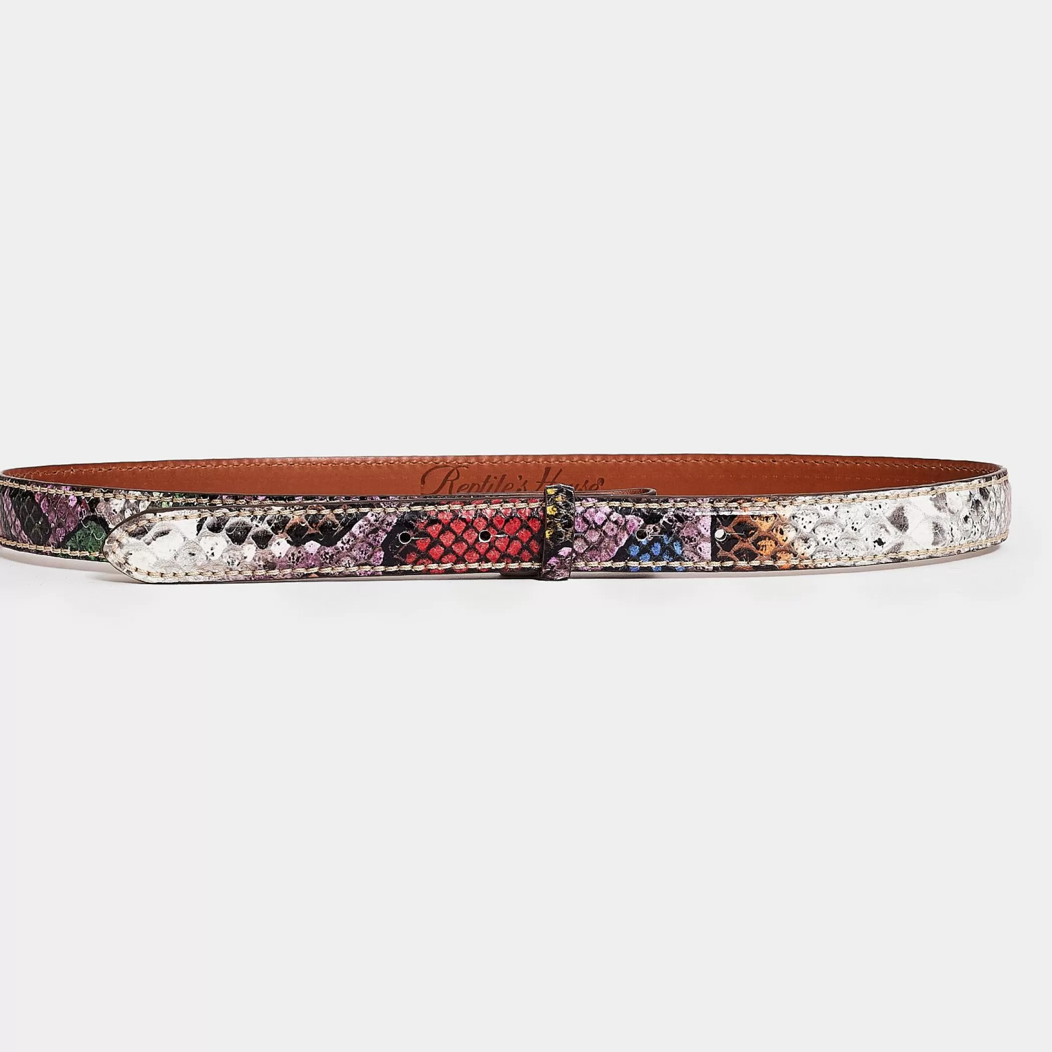 Reptile's House Belts>Nairobi-Python Belt Multicolor
