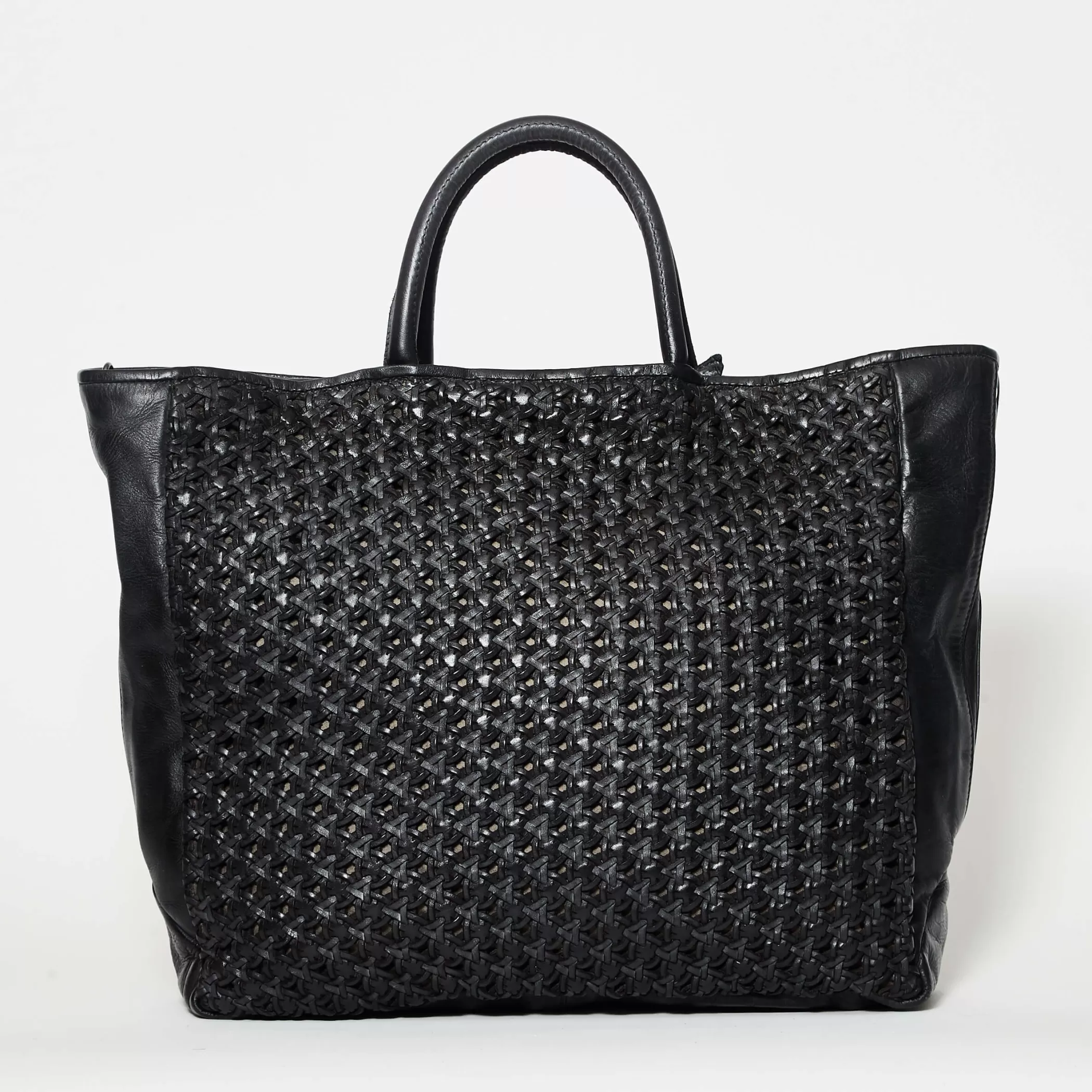 Reptile's House Bags>Nora-Black Handbag