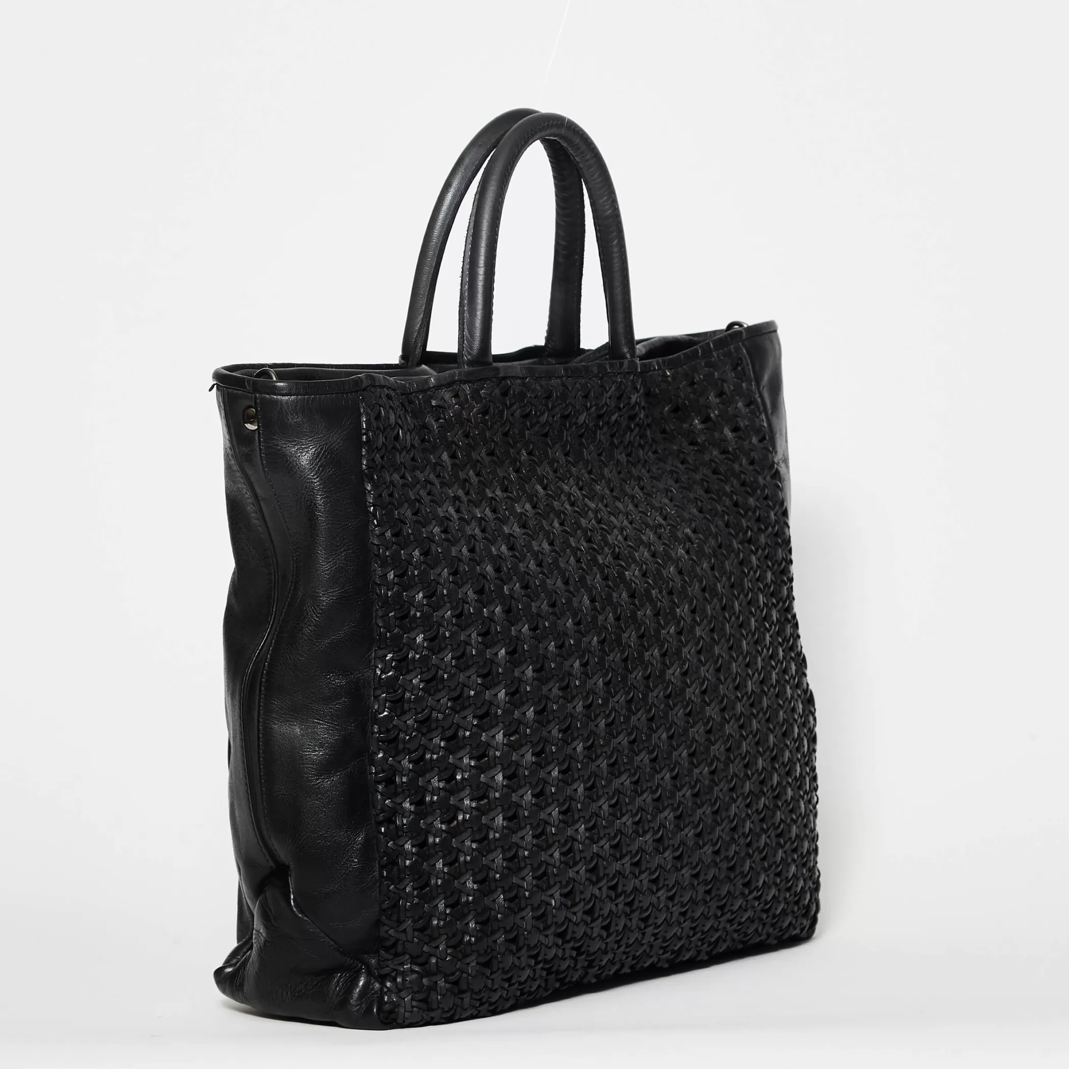 Reptile's House Bags>Nora-Black Handbag