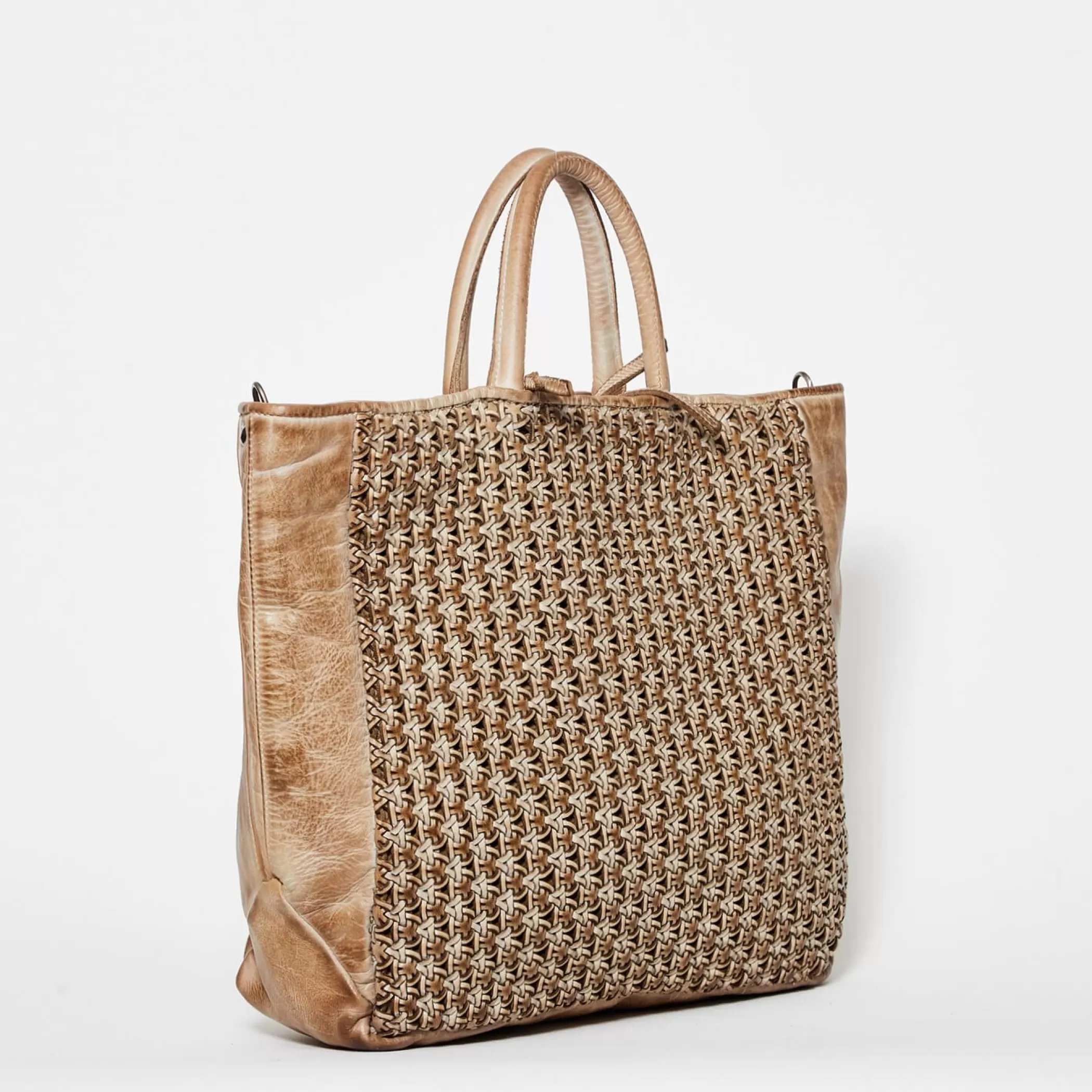 Reptile's House Bags>Nora-Walnut Handbag