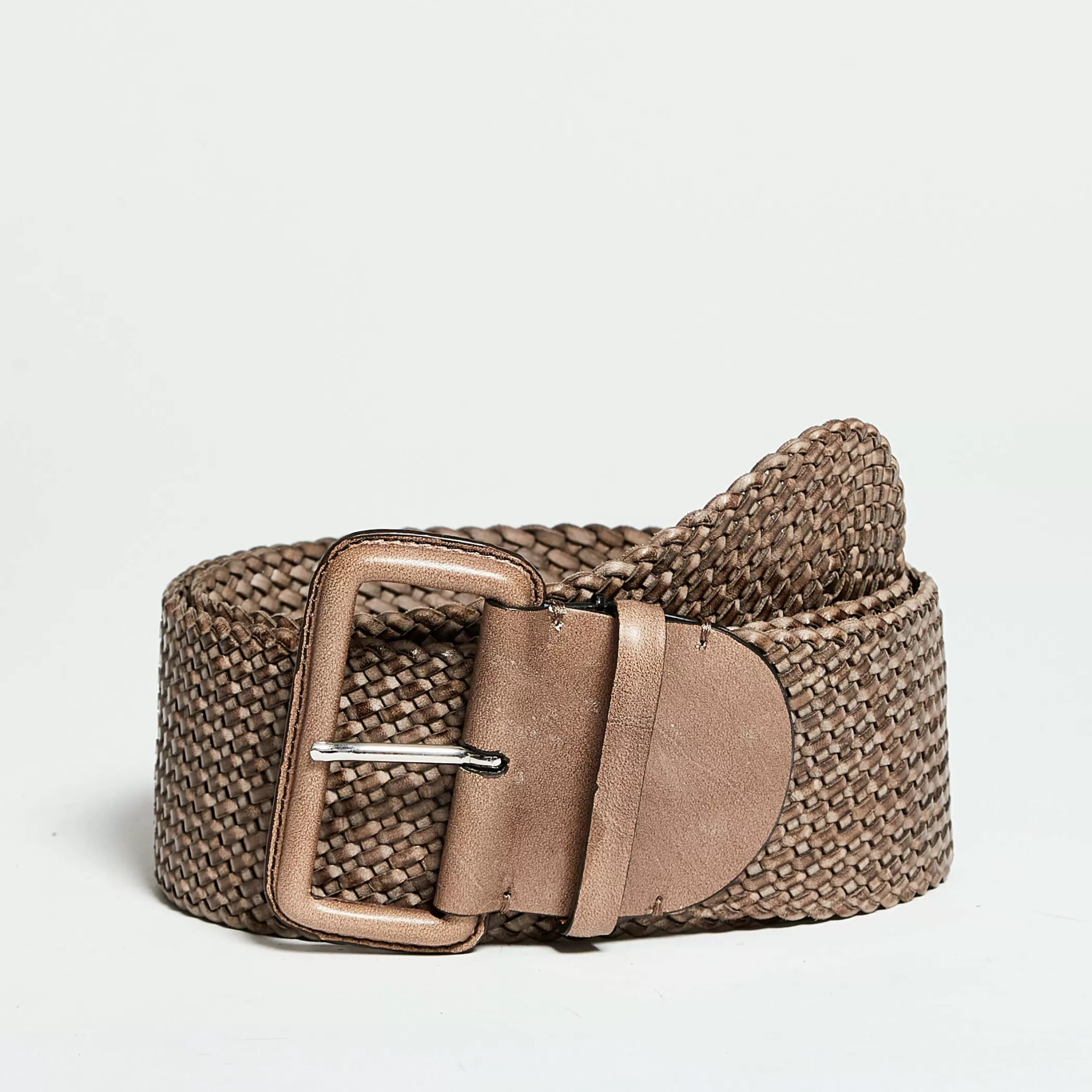 Reptile's House Belts>Oja-Braided Leather Belt Corda Dark