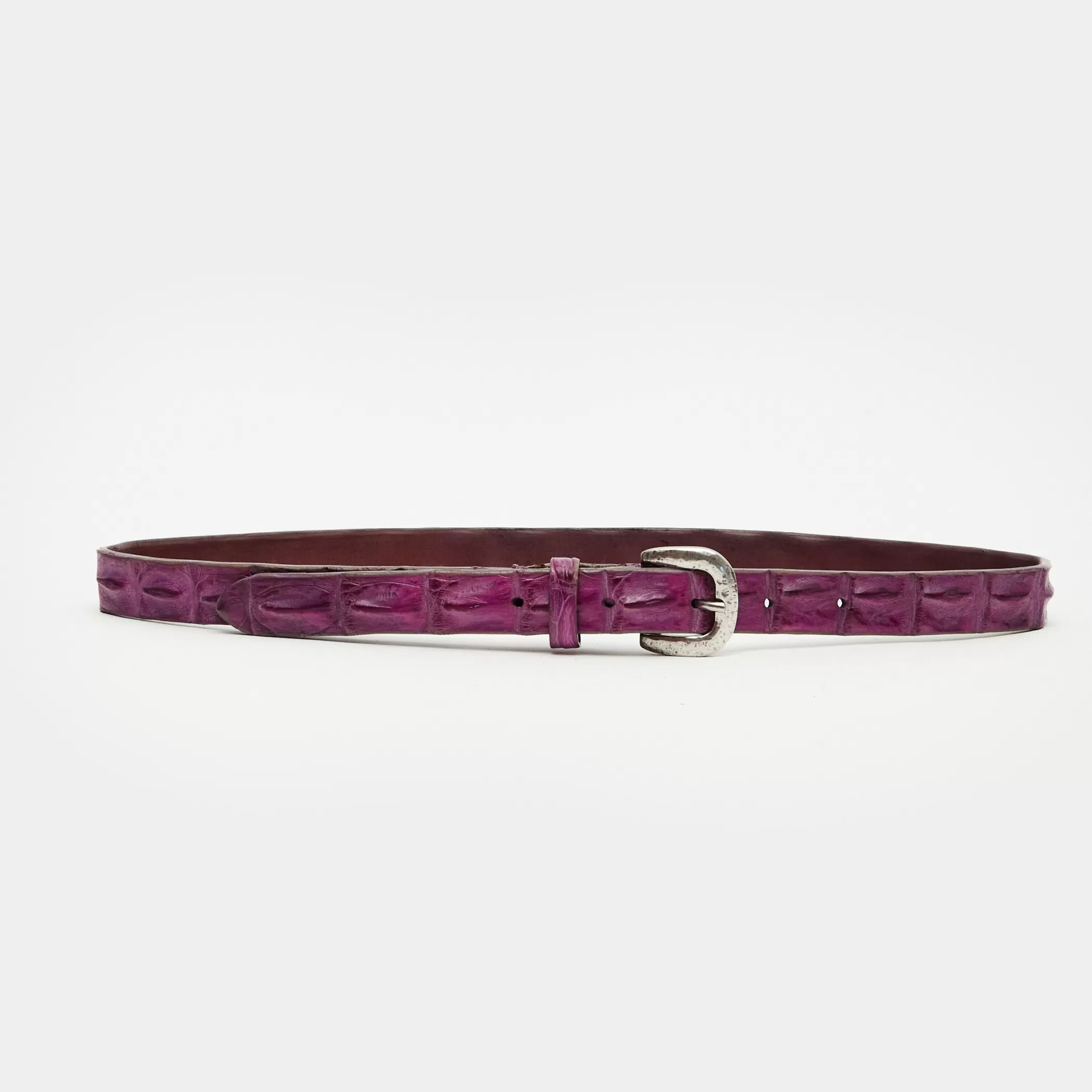 Reptile's House Belts>Savanna-Crocodile Back Belt Purple
