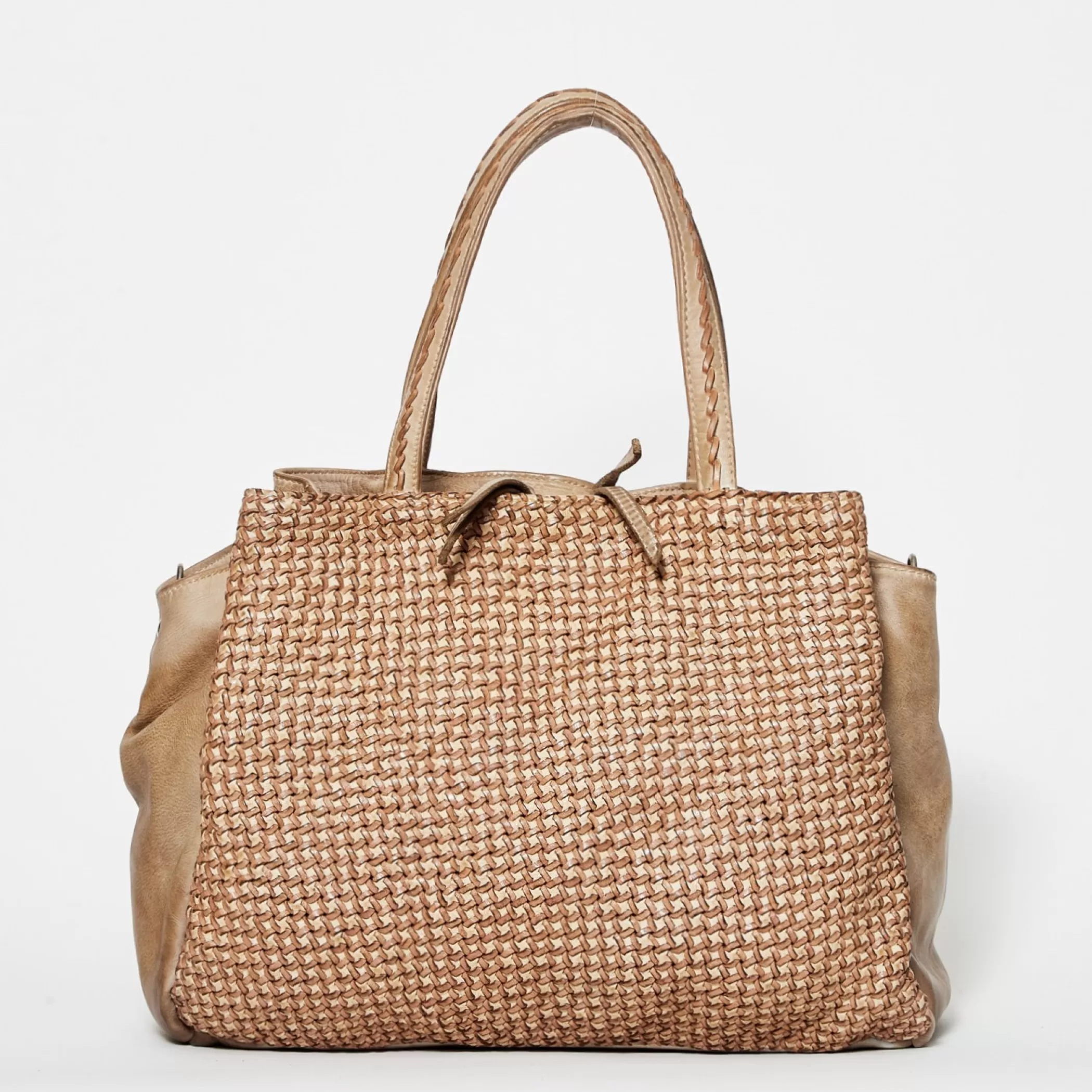 Reptile's House Bags>Star-Walnut Handbag