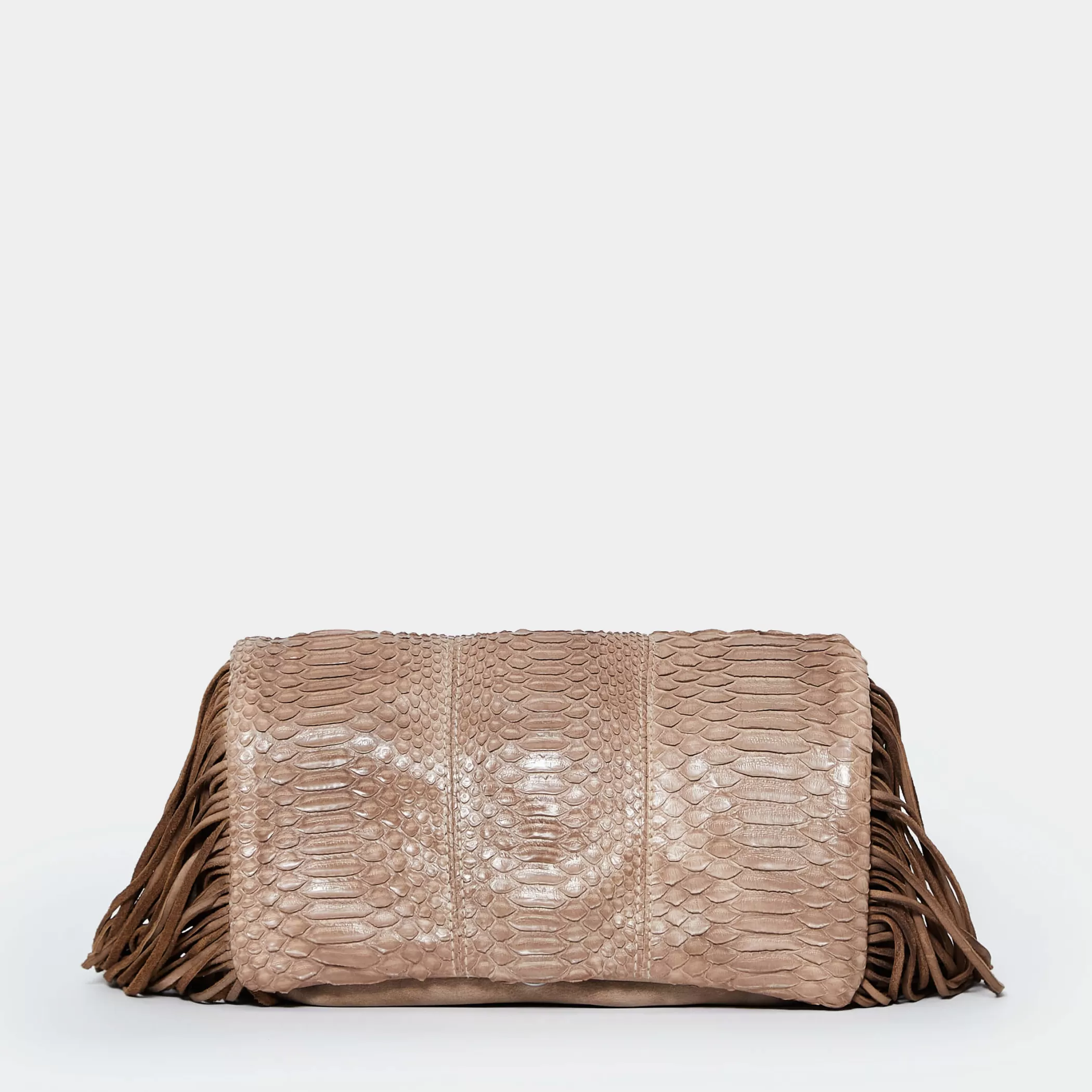 Reptile's House Bags>Tamara-Walnut Clutch