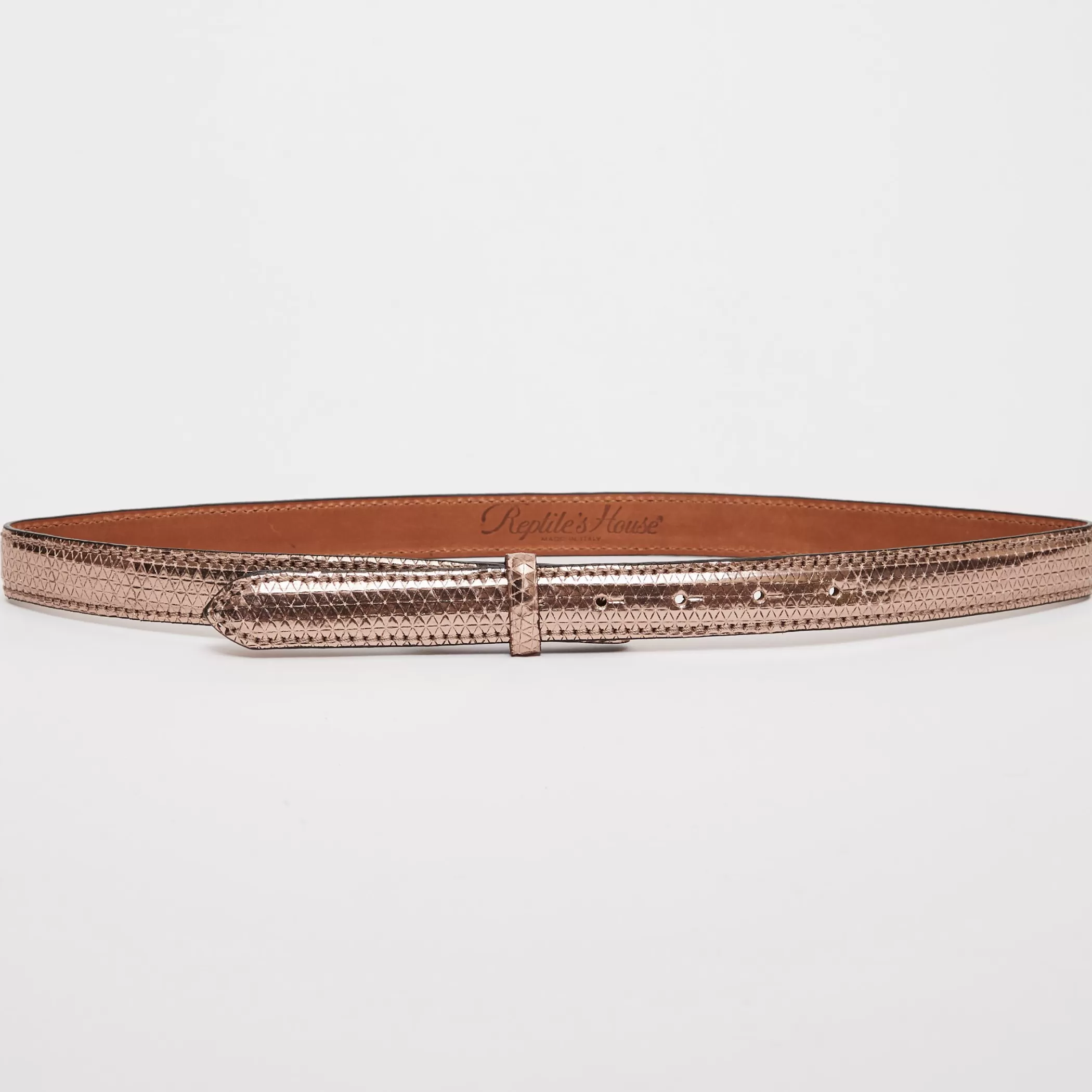 Reptile's House Belts>Tove-Engraved Leather Belt